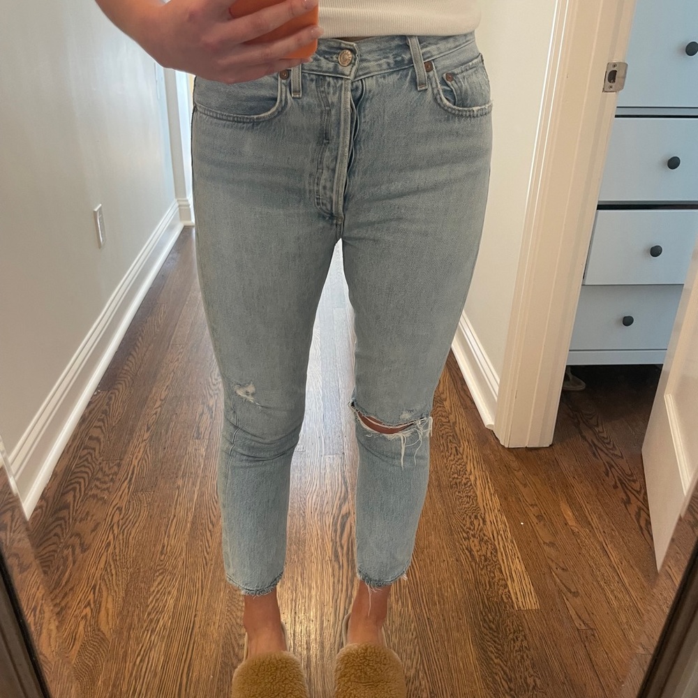 AGOLDE ANKLE CROP JEANS - Extremely flattering